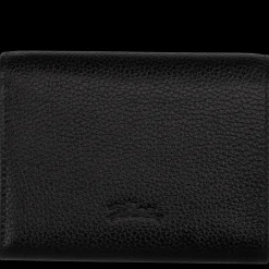 Hot Longchamp Portefeuille Le Foulonné Noir