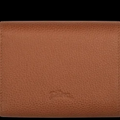 Online Longchamp Portefeuille Le Foulonné Caramel