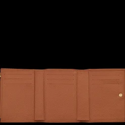 Online Longchamp Portefeuille Le Foulonné Caramel