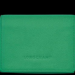 Online Longchamp Portefeuille Le Foulonné Vert