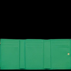 Online Longchamp Portefeuille Le Foulonné Vert