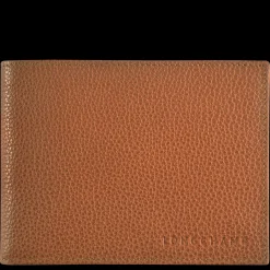 New Longchamp Portefeuille Le Foulonné Caramel