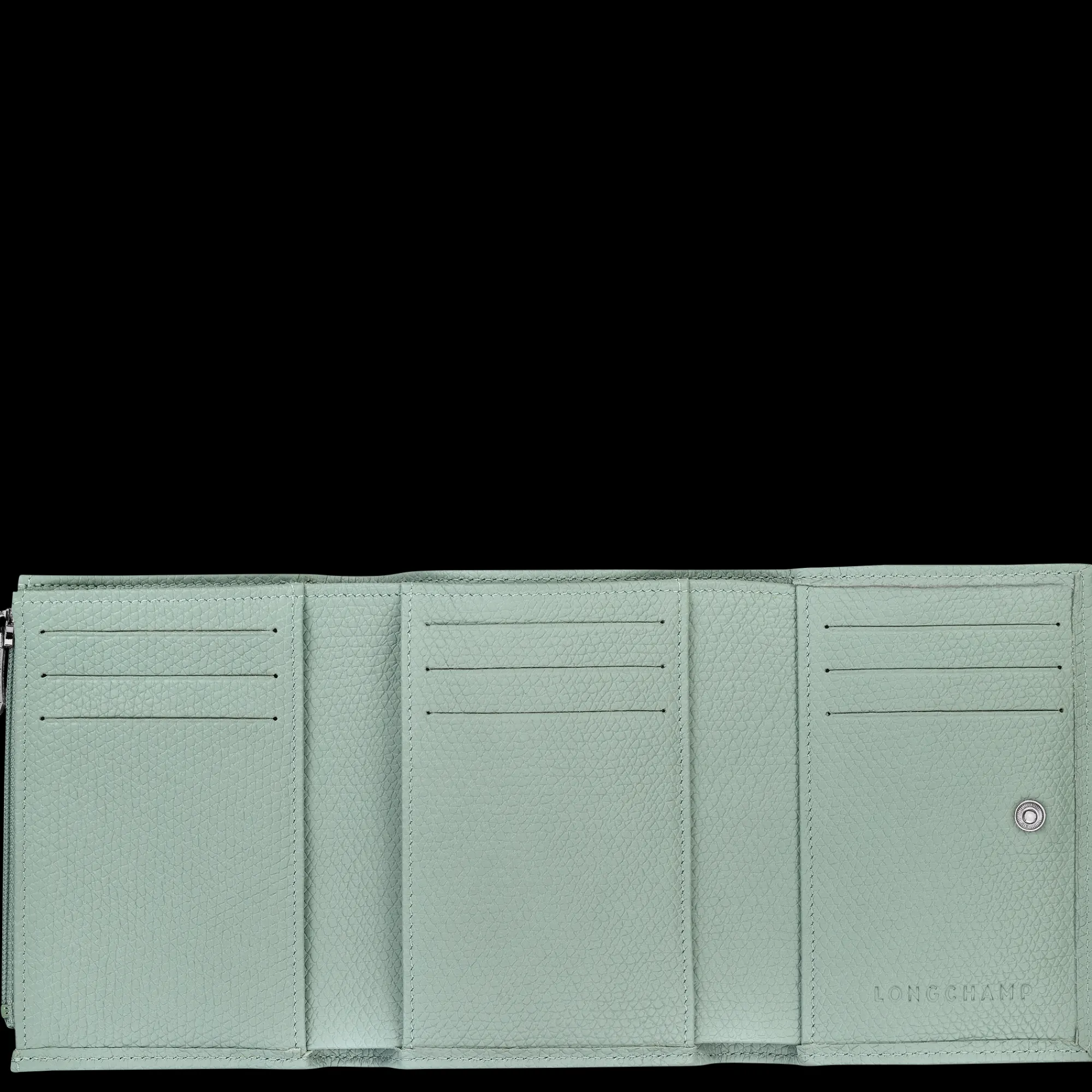 Clearance Longchamp Portefeuille Le Roseau Céladon