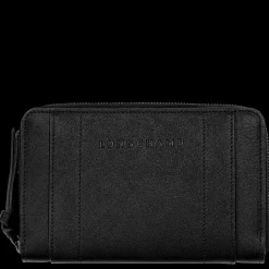 Discount Longchamp Portefeuille 3D Noir