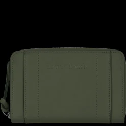 Online Longchamp Portefeuille 3D Kaki