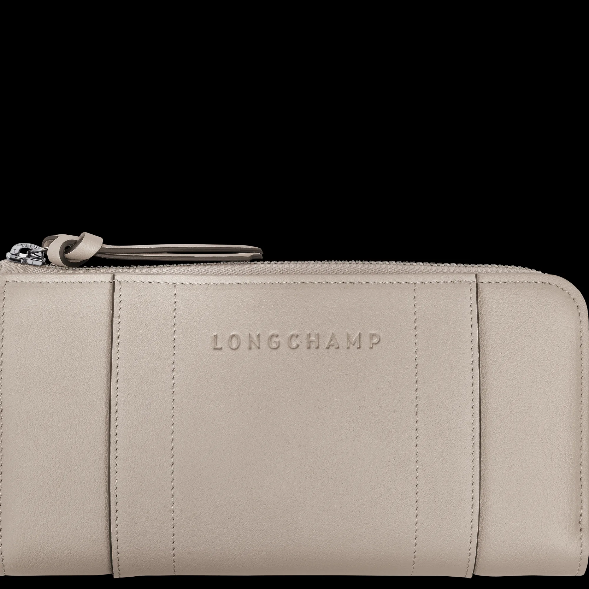 Hot Longchamp Portefeuille Zippé 3D Argile