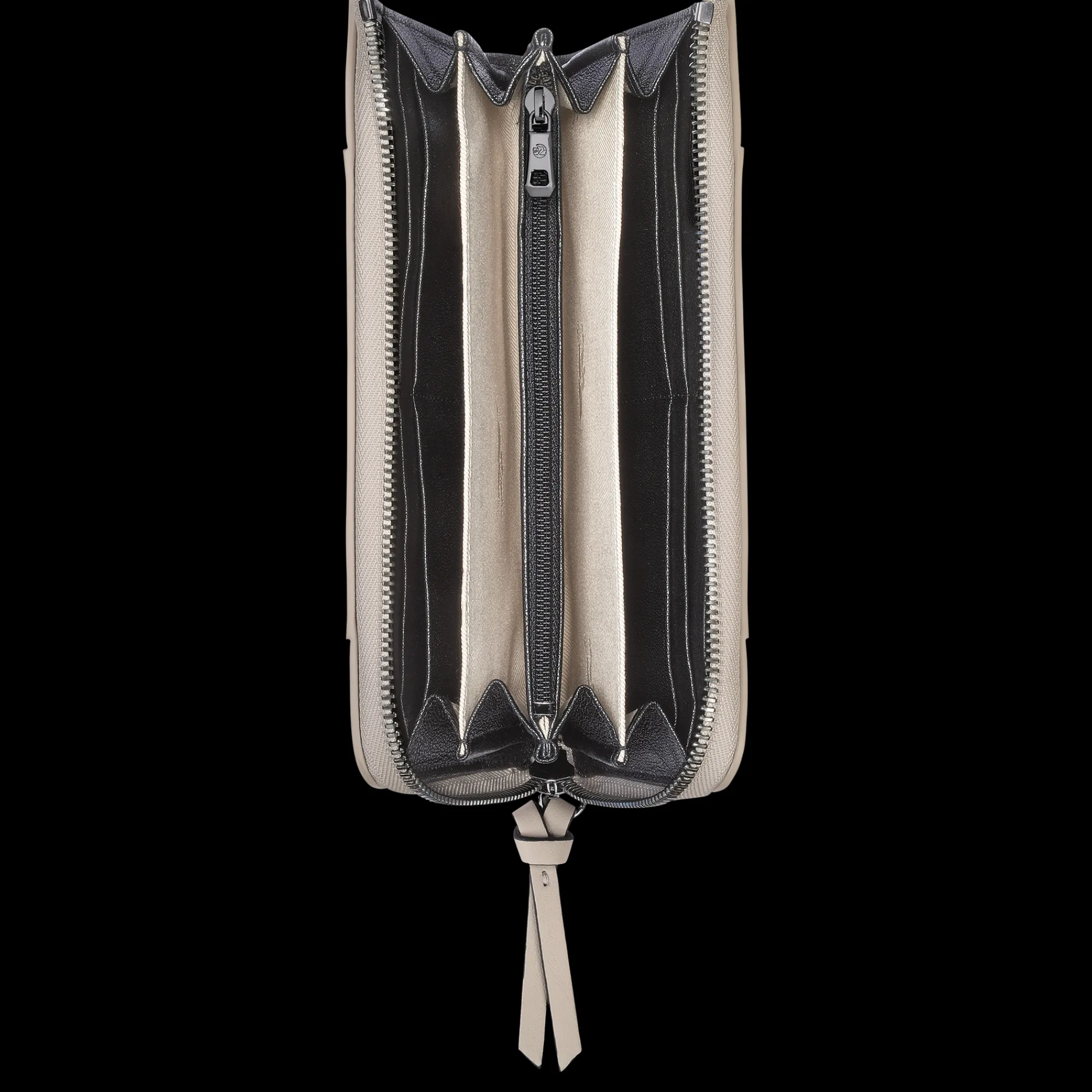 Hot Longchamp Portefeuille Zippé 3D Argile