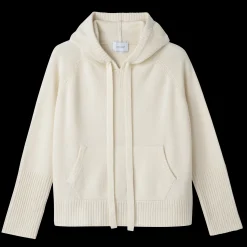 Discount Longchamp Pull à Capuche Ecru