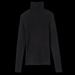 Best Longchamp Pull Ajusté Col Cheminée Noir