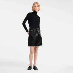 Best Longchamp Pull Ajusté Col Cheminée Noir