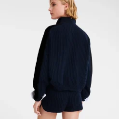 Online Longchamp Pull Col Polo Marine