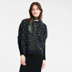 Discount Longchamp Pull Col Rond Marine