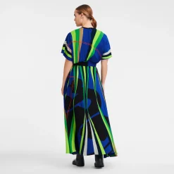 Clearance Longchamp Robe Longue Vert
