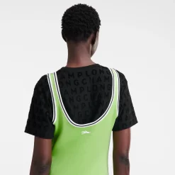 Outlet Longchamp Robe Longue Vert Lumière