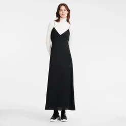Sale Longchamp Robe Longue Noir