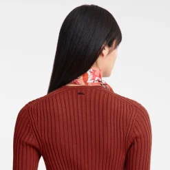 Best Longchamp Robe Longue Ajustée Châtaigne