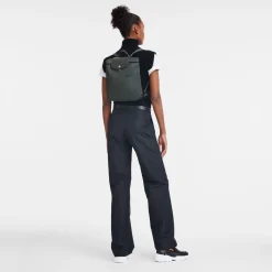 Best Longchamp Sac à Dos M Le Pliage Green Graphite