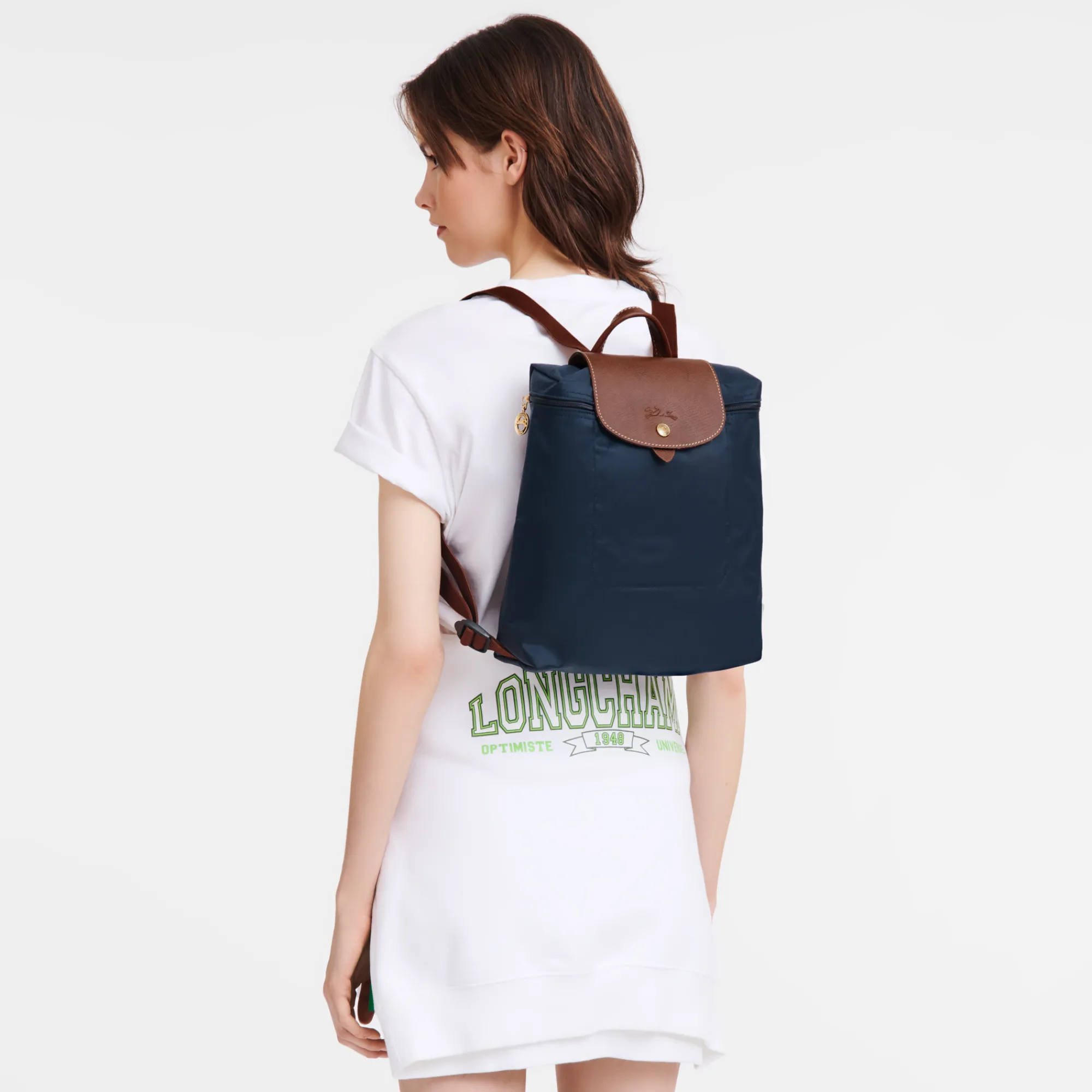 Longchamp Sac à Dos M Le Pliage Original Marine