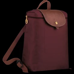 Discount Longchamp Sac à Dos M Le Pliage Original Bordeaux