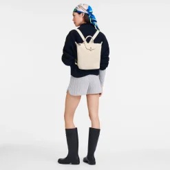 Sale Longchamp Sac à Dos S Le Pliage Xtra Ecru