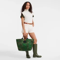 Longchamp Sac à Main L Le Roseau Kaki