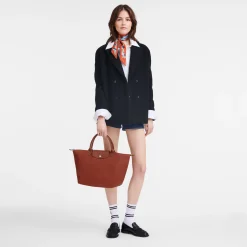 Discount Longchamp Sac à Main M Le Pliage Green Châtaigne