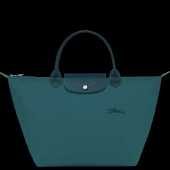 New Longchamp Sac à Main M Le Pliage Green Paon