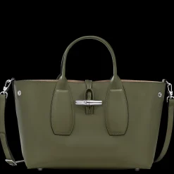 Online Longchamp Sac à Main M Le Roseau Kaki