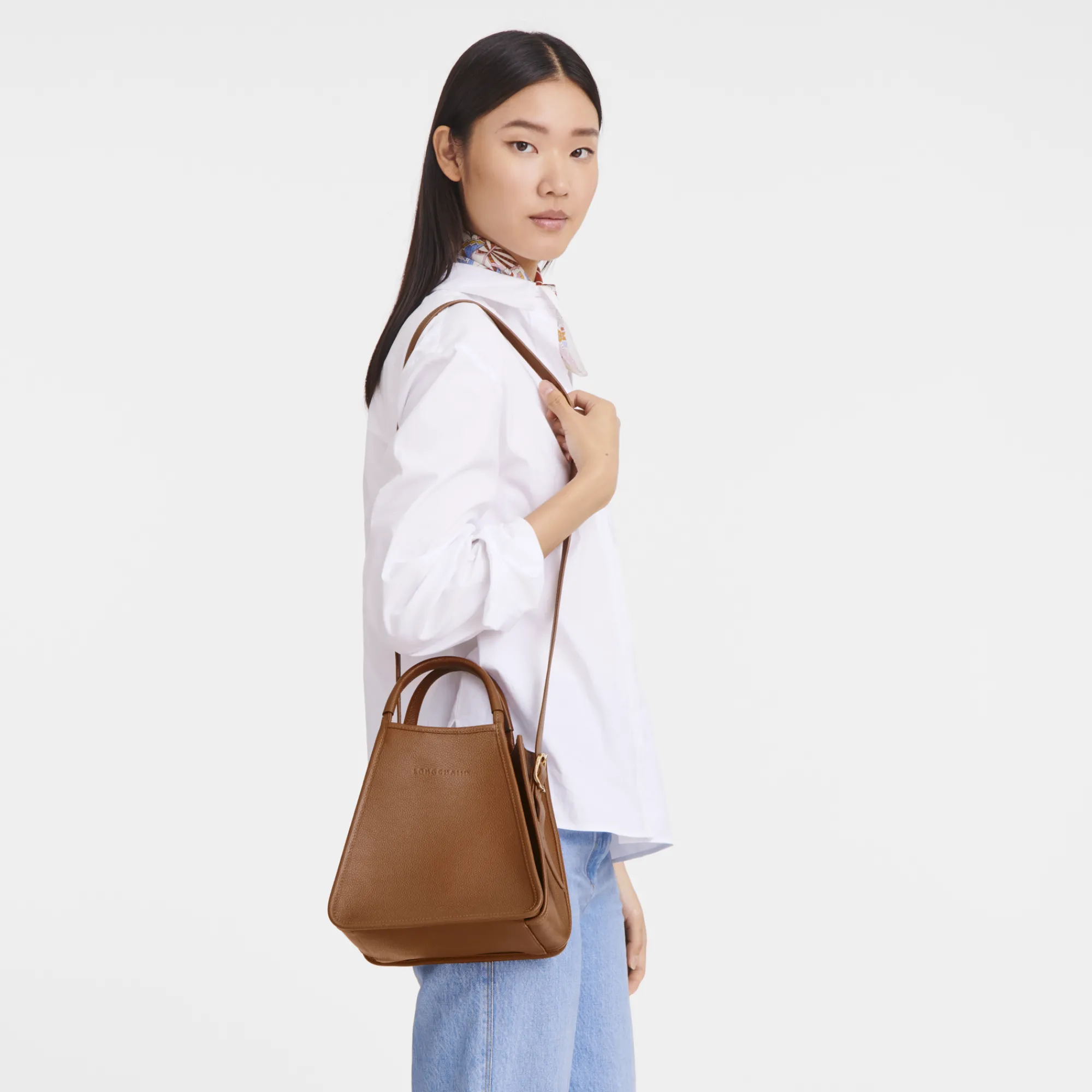 Discount Longchamp Sac à Main S Le Foulonné Caramel