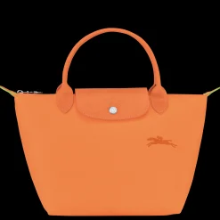 Clearance Longchamp Sac à Main S Le Pliage Green Orange
