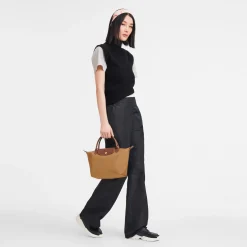Discount Longchamp Sac à Main S Le Pliage Original Chamois