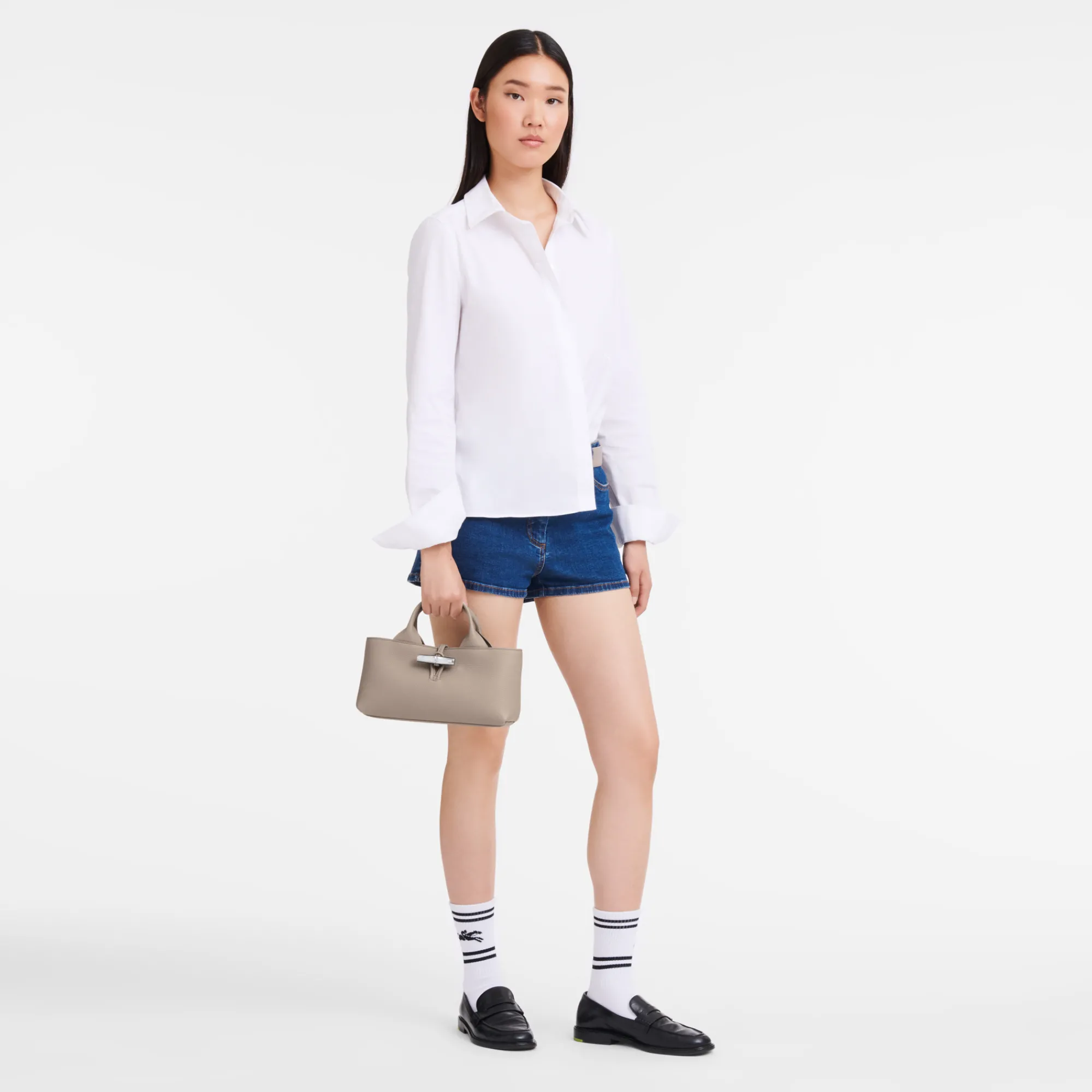 Clearance Longchamp Sac à Main S Le Roseau Argile