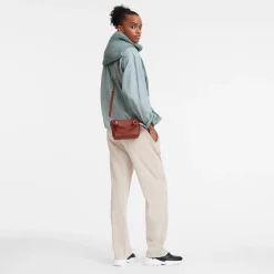 Clearance Longchamp Sac à Main XS 3D Châtaigne
