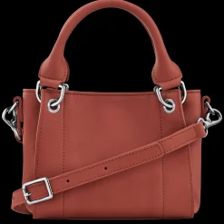 Clearance Longchamp Sac à Main XS 3D Châtaigne