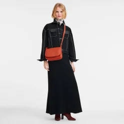 New Longchamp Sac Bandoulière M Le Foulonné Paprika