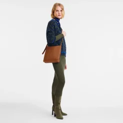 Online Longchamp Sac Bandoulière M Le Foulonné Caramel