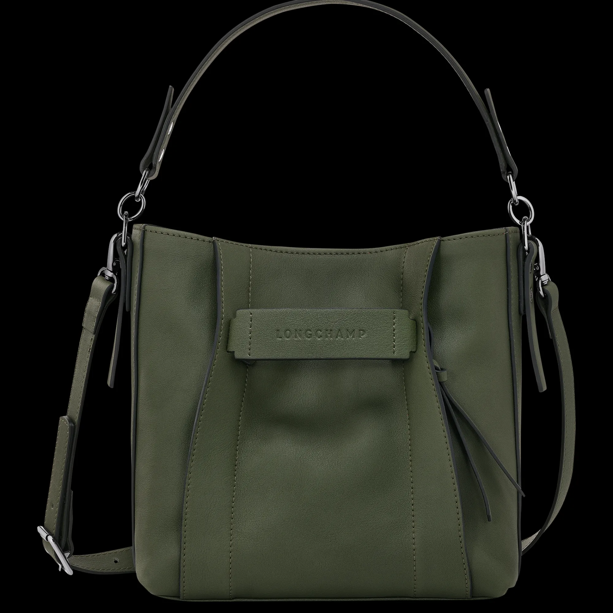 Best Longchamp Sac Bandoulière S 3D Kaki