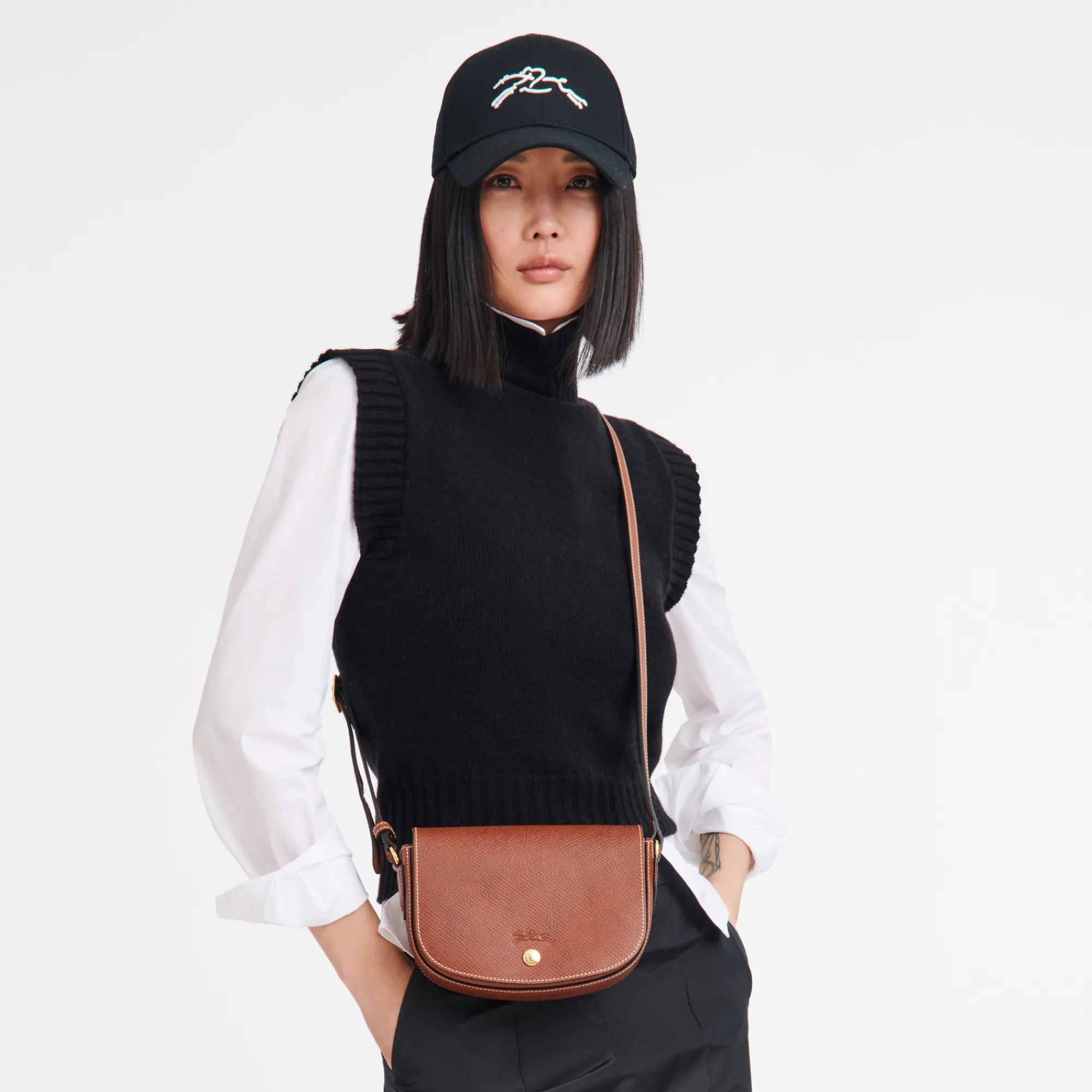 Discount Longchamp Sac Bandoulière S Épure Brun
