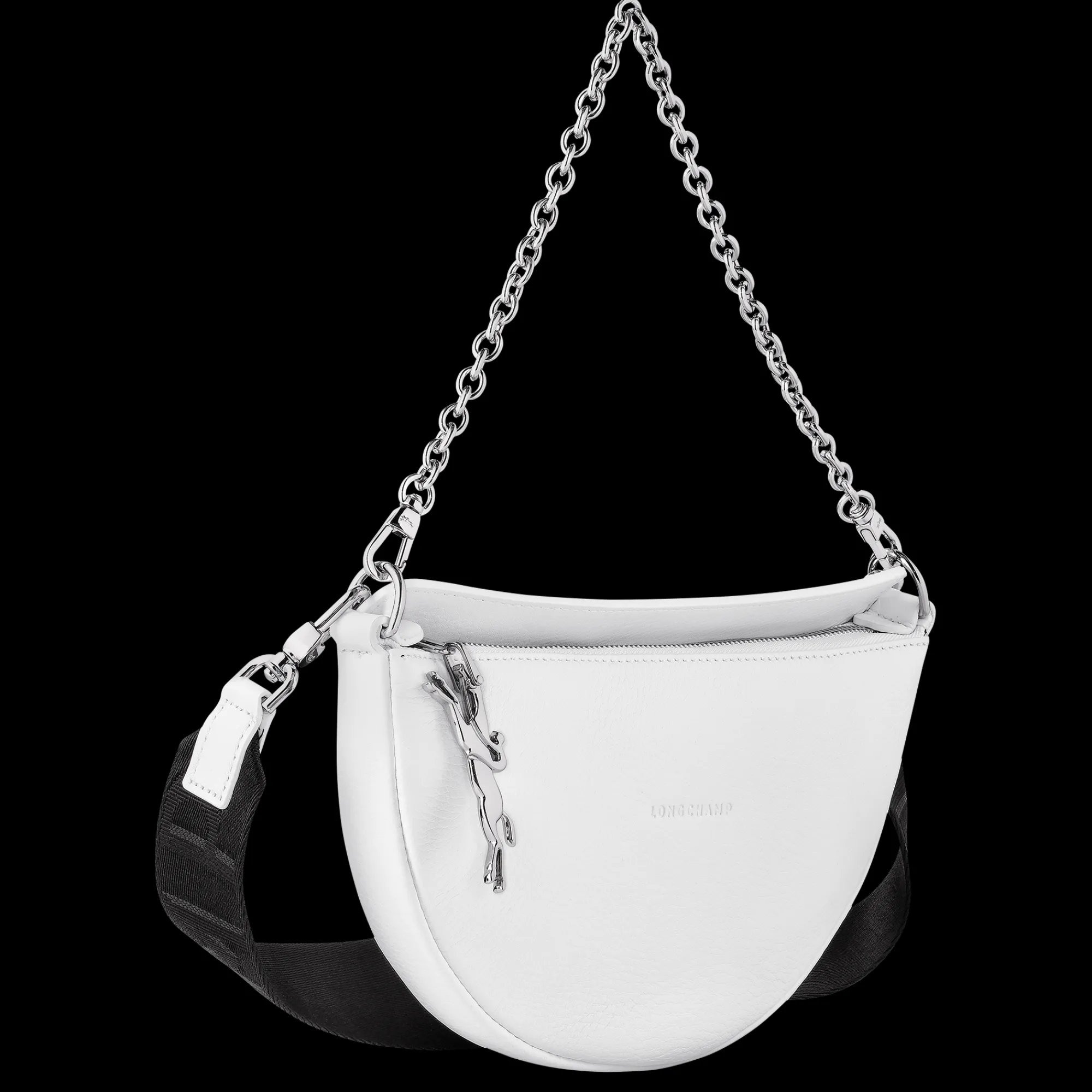 Outlet Longchamp Sac Bandoulière S Smile Blanc
