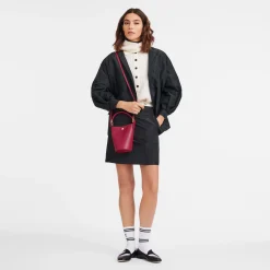 Clearance Longchamp Sac Bandoulière XS Épure Magenta