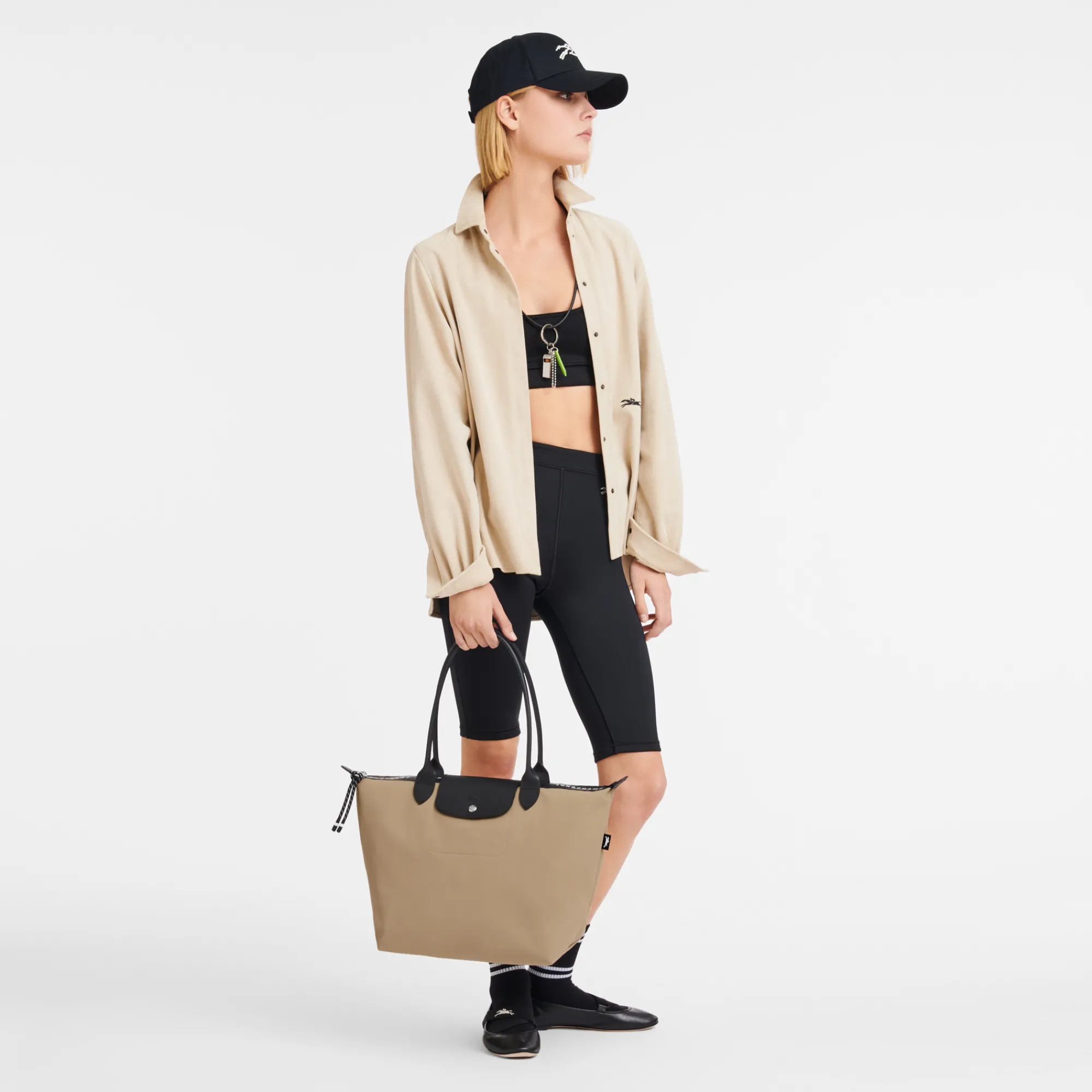 Longchamp Sac Cabas L Le Pliage Collection Argile