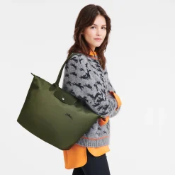Longchamp Sac Cabas L Le Pliage Green Forêt