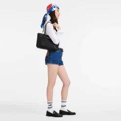 Outlet Longchamp Sac Cabas L Le Roseau Essential Noir