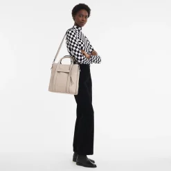 Hot Longchamp Sac Cabas L 3D Argile