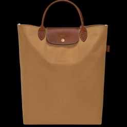 Sale Longchamp Sac Cabas M Le Pliage Chamois