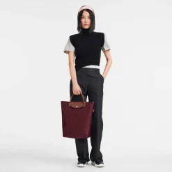 Sale Longchamp Sac Cabas M Le Pliage Bordeaux