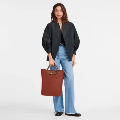 Outlet Longchamp Sac Cabas M Le Pliage Green Châtaigne