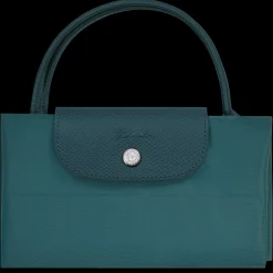 Sale Longchamp Sac Cabas M Le Pliage Green Paon