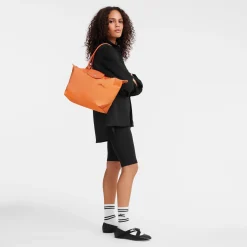Online Longchamp Sac Cabas M Le Pliage Green Orange