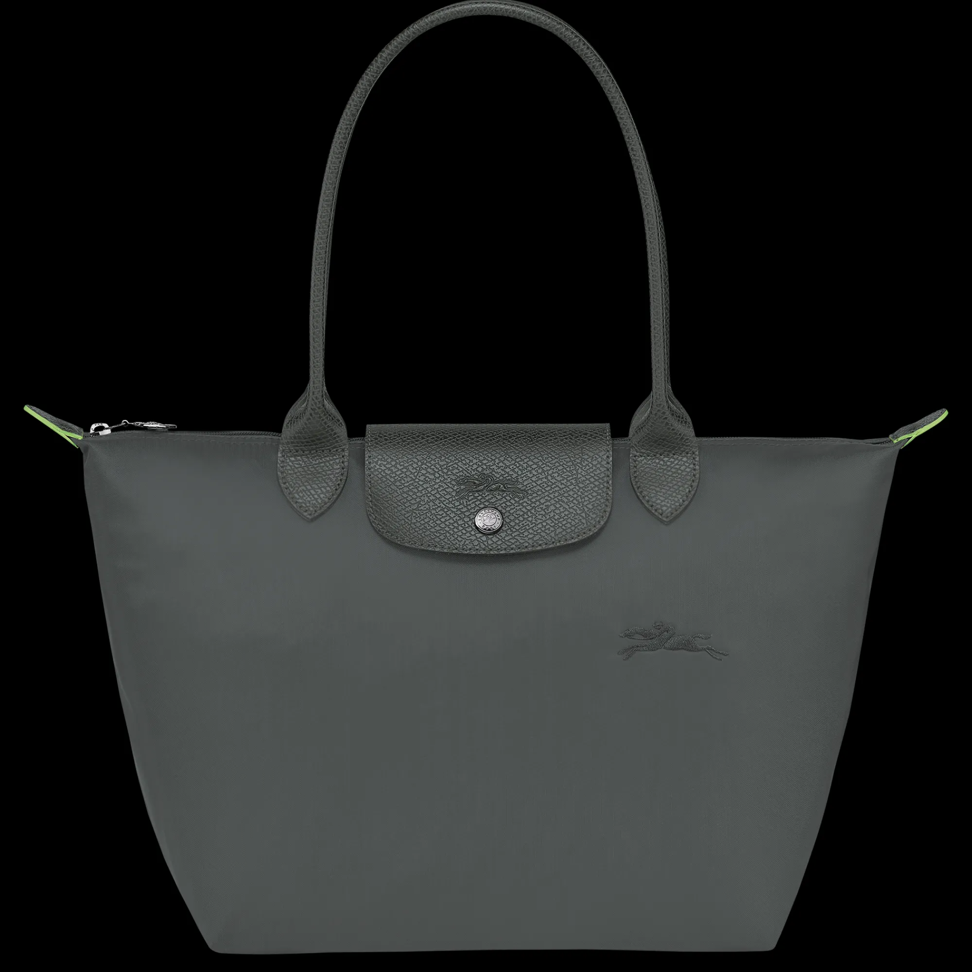 Best Longchamp Sac Cabas M Le Pliage Green Graphite